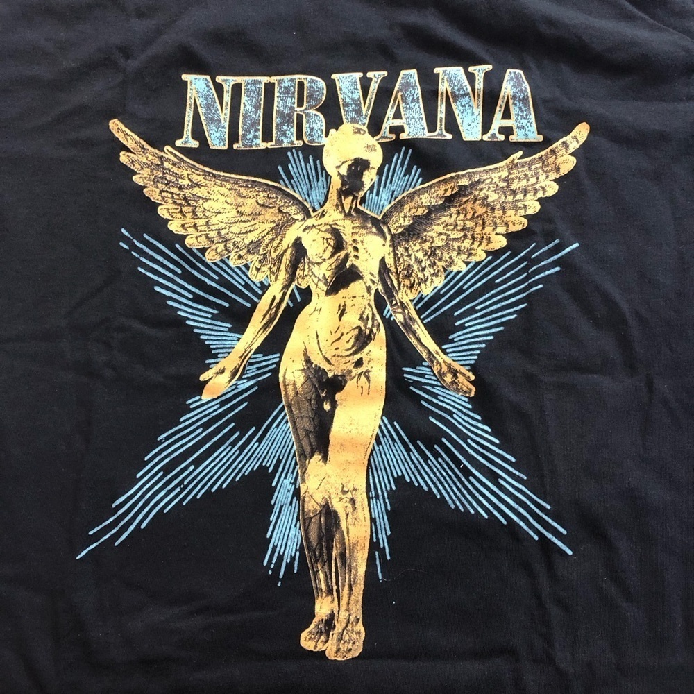 NIRVANA Black Band Tee - Picture 1 of 7